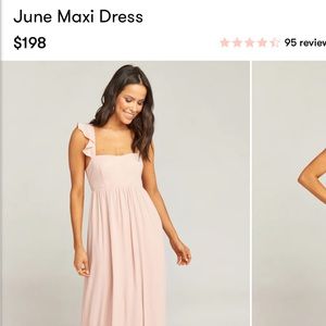 Show Me Your MuMu June Maxi Dress in Blush